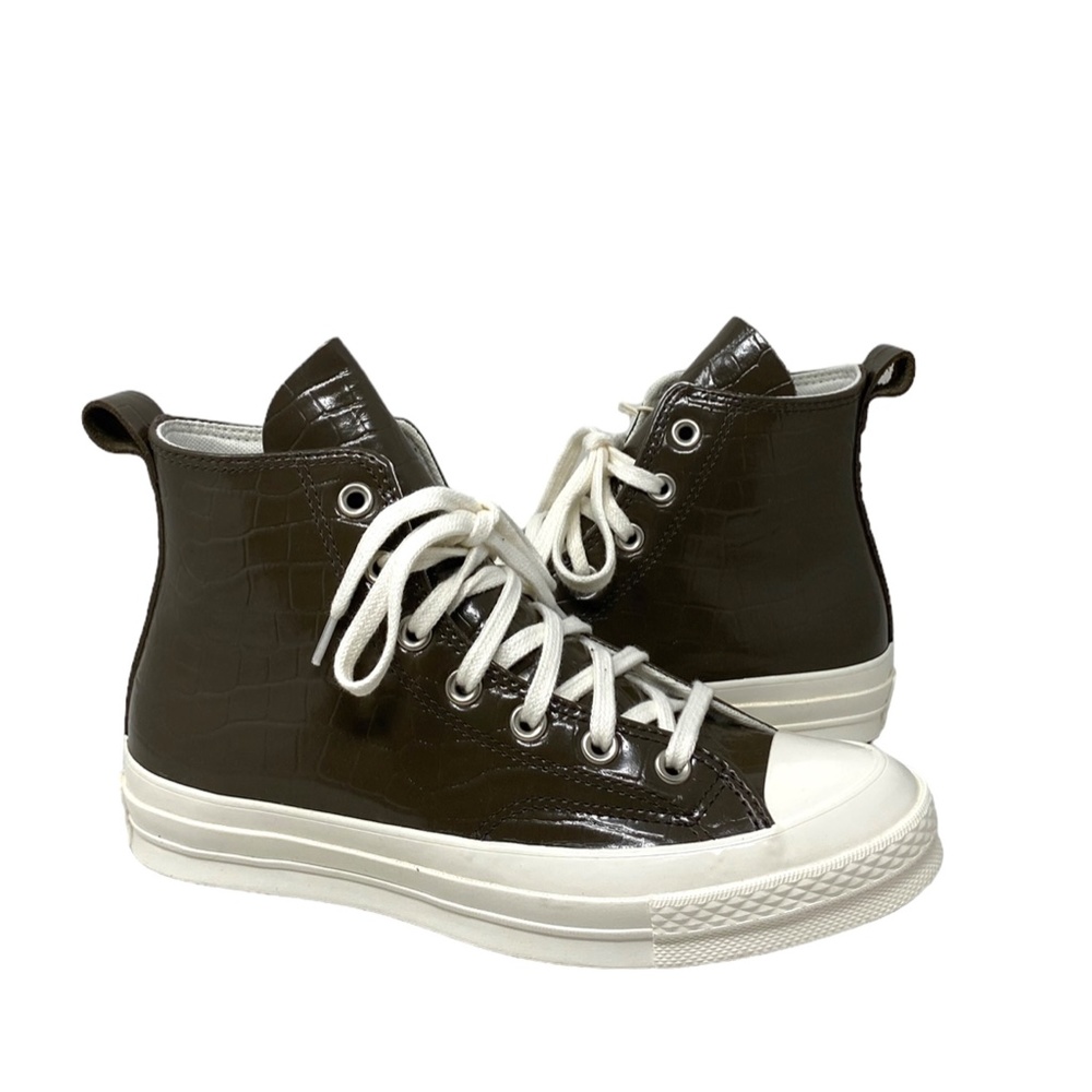 Converse Chuck 70 Skate High Shoes Brown Leather Sneakers Women's Size A07656C - Picture 4 of 9